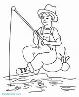Coloring Fisherman Fishing Pages Clipart Colouring Library Clip Popular Webstockreview Gif sketch template