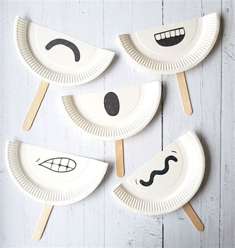 paper plate emotions craft