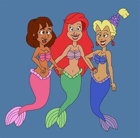 ariel s mermaid friends by hunterxcolleen on deviantart