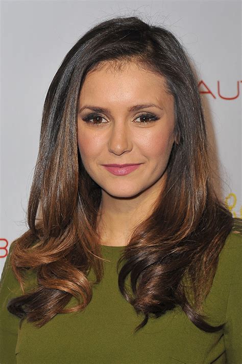 nina dobrev at beauty book for brain cancer party — stunning look