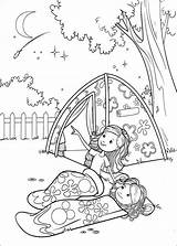 Coloring Camping Pages Printable Kids Girls Adult Disney Groovy Outdoor Sheets sketch template