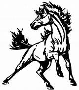 Horse Mustang Coloring Pages Drawing Fire Line Drawings Getdrawings Paintingvalley Template sketch template