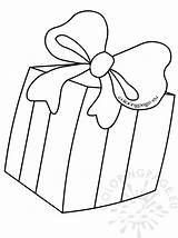 Gift Box Coloring Pages Kids Bow Christmas Coloringpage Eu sketch template