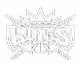 Coloring Pages Nba Sport Logo Printable Kings Curry Stephen Sacramento Info sketch template