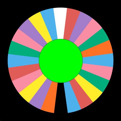 blank spinning wheel template clipart