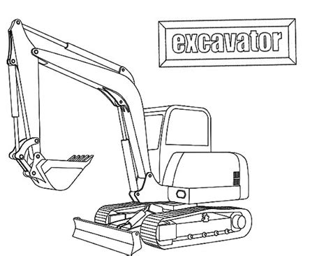 excavator coloring pages  print  coloring