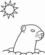 Groundhog Coloring Animals Cliparts Groundhogs Clipart Color Favorites Add Library Print sketch template