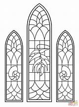 Stained Glass Coloring Windows Pages Printable Window Color Chapel Wedding Clipart Christmas Template Drawing Patterns Colouring Supercoloring Beast Beauty Blueprints sketch template