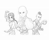 Avatar Sokka Aang Skill Yumiko Fujiwara sketch template