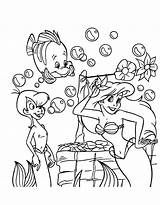 Coloring Ariel Book Pages Library Clipart Sisters sketch template