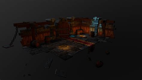 dungeon room 3d model by martin calaway macnaruto81 [b100bde