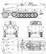 Blueprint Kfz Drawings Sdkfz Tanks Drawingdatabase Armored Afv Modeling Vehicle sketch template