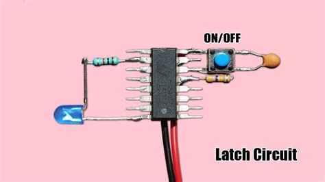 simple  button push  push  circuit latch circuit youtube
