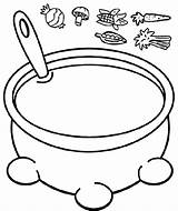 Soup Coloring Pages Stone Pot Jacob Esau Bible Chicken Cooked Kids Stew Crafts Preschool School Sunday Color Cooking Sheets Activities sketch template