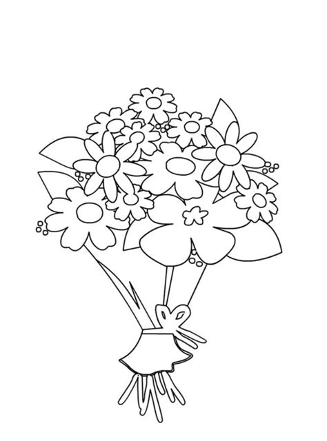 coloring pages mothers day flowers printable  kids adults