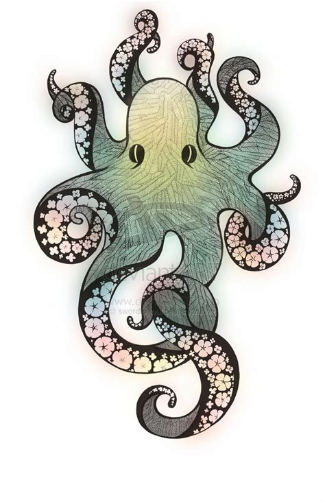 octopus drawing tattoos pinterest