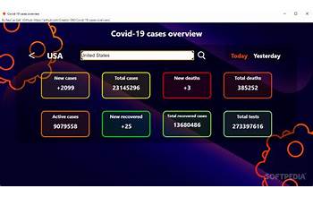 Covid-19 cases overview screenshot #0