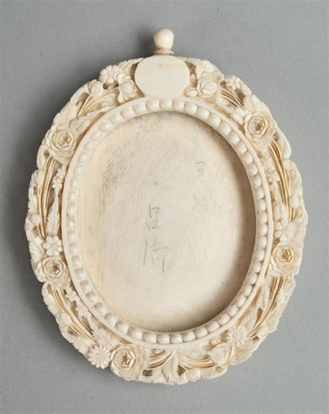 chinese carved ivory picture frame