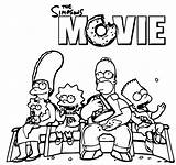 Coloring Simpsons Wecoloringpage sketch template