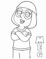 Lois Meg Stewie Coloringstar Coloringhome sketch template