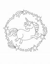 Unicorn Licorne Arc Couronne Printcolorfun Template sketch template