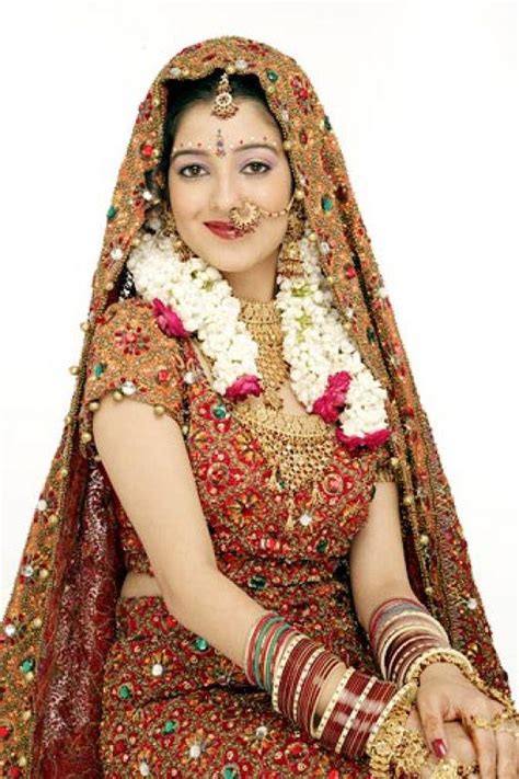 Bridal In Typical Indian Traditional Dress