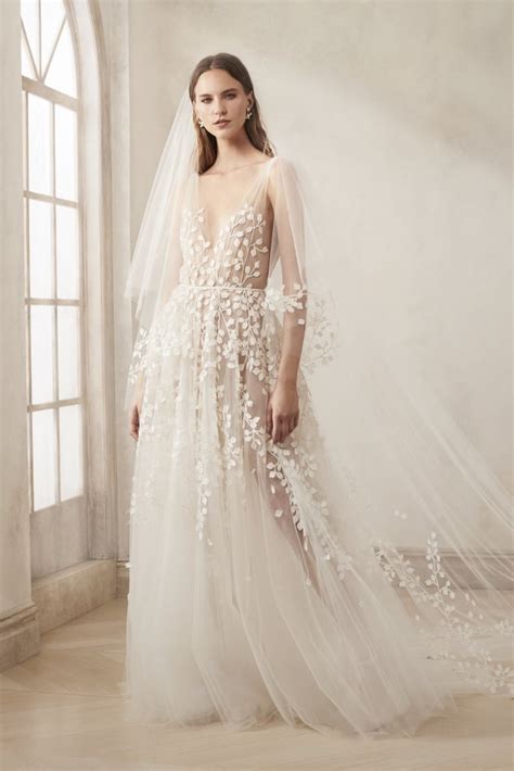 bridal trend 2020 sheer layers wedding dress trends for the 2020