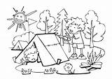 Camping Coloring Pages Kids Colouring Color Sheets Bestcoloringpagesforkids Print Tent Fun Choose Board sketch template