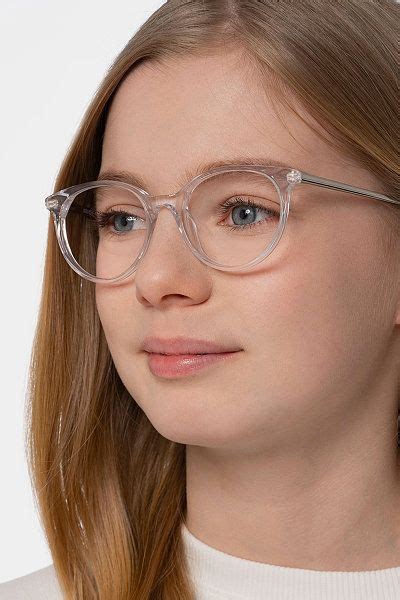 solver round clear frame eyeglasses eyebuydirect glasses for