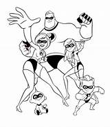 Incredibles Coloring Pages Book sketch template