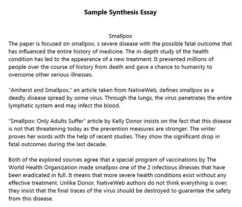 tips  writing  synthesis essay