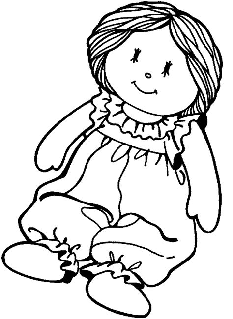printable paper doll coloring pages  kids