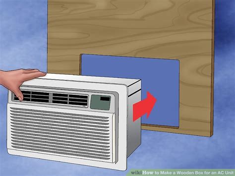 wooden box   ac unit  pictures wikihow