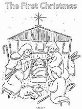 Christmas Bible Nativity sketch template