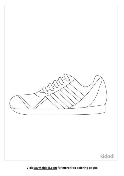 athletic kids shoes coloring page  fashion coloring page kidadl