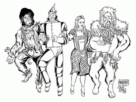 wizard  oz coloring pages  coloring home