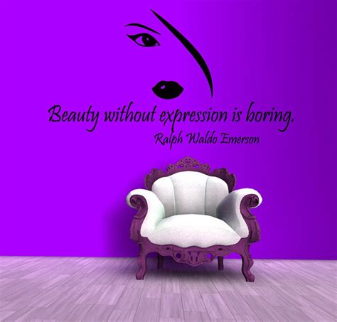 beauty salon vinyl wall decal sexy girl face quote spa art name custom