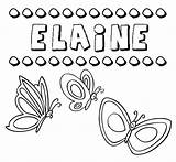 Elaine Nomes Desenhos Colorir sketch template