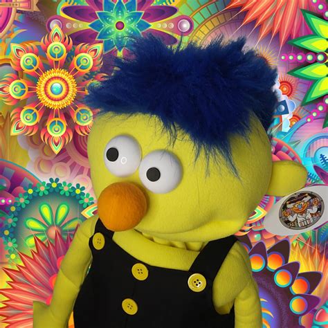 yellow dude  tribute full body dhmis puppet character  etsy