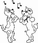 Coloring Pages Dancing Dog Dance Party Couple Printable Animal Colouring Clipart Print Dogs Getcolorings Clipartbest Dalmatian Fire sketch template