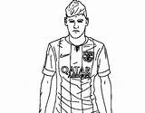 Neymar Jr Pages Coloring Messi Drawing Printable Step Colorear Awesome Cool Football Getdrawings Categories Coloringonly sketch template