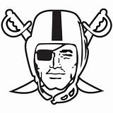 Raiders Logo Oakland Drawing Coloring Clipart Pages Football Teams Vegas Transparent Clip Sketch Nfl Head Skull Cliparts Helmet Drawings Logos sketch template
