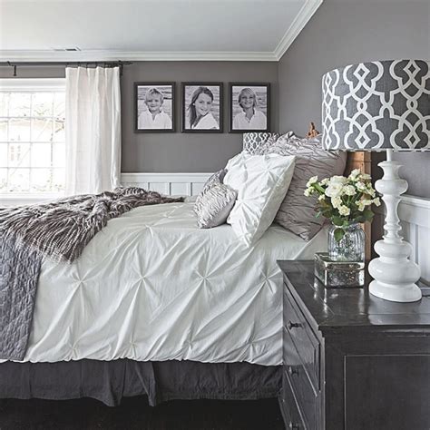 elegant bedroom decorating ideas grey  white awesome decors