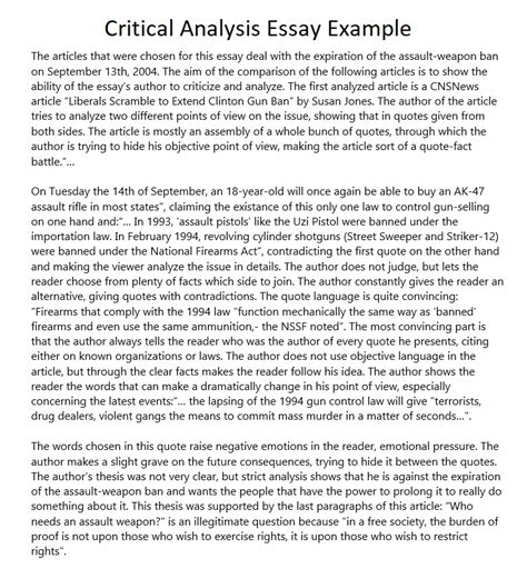 critical evaluation essay sample critical evaluation essay sample