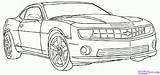 Camaro Car Draw Coloring Drawing Pages Chevy Outline Drawings Step Cars Cool Kids Sports Chevrolet Dragoart Ss Print Clip Gif sketch template