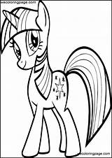 Coloring Pony Little Wecoloringpage sketch template