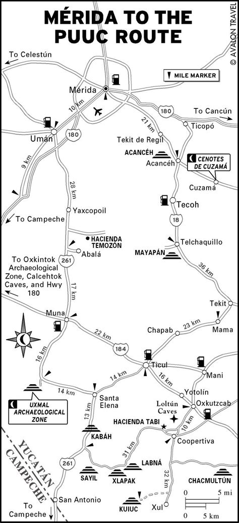 Printable Travel Maps Of Yucatán Peninsula