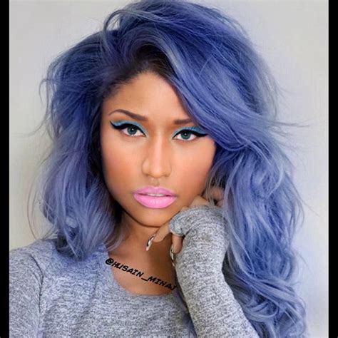 Nicki Minaj Blue Hair Spefashion