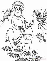 Palmowa Niedziela Palme Domenica Kolorowanki Dzieci Donkey Bambini Disegni Niedzielę Pasqua sketch template