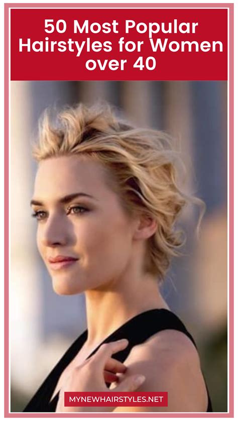 Kate Winslet With Her Black Top And Popular Hairstyles Popular